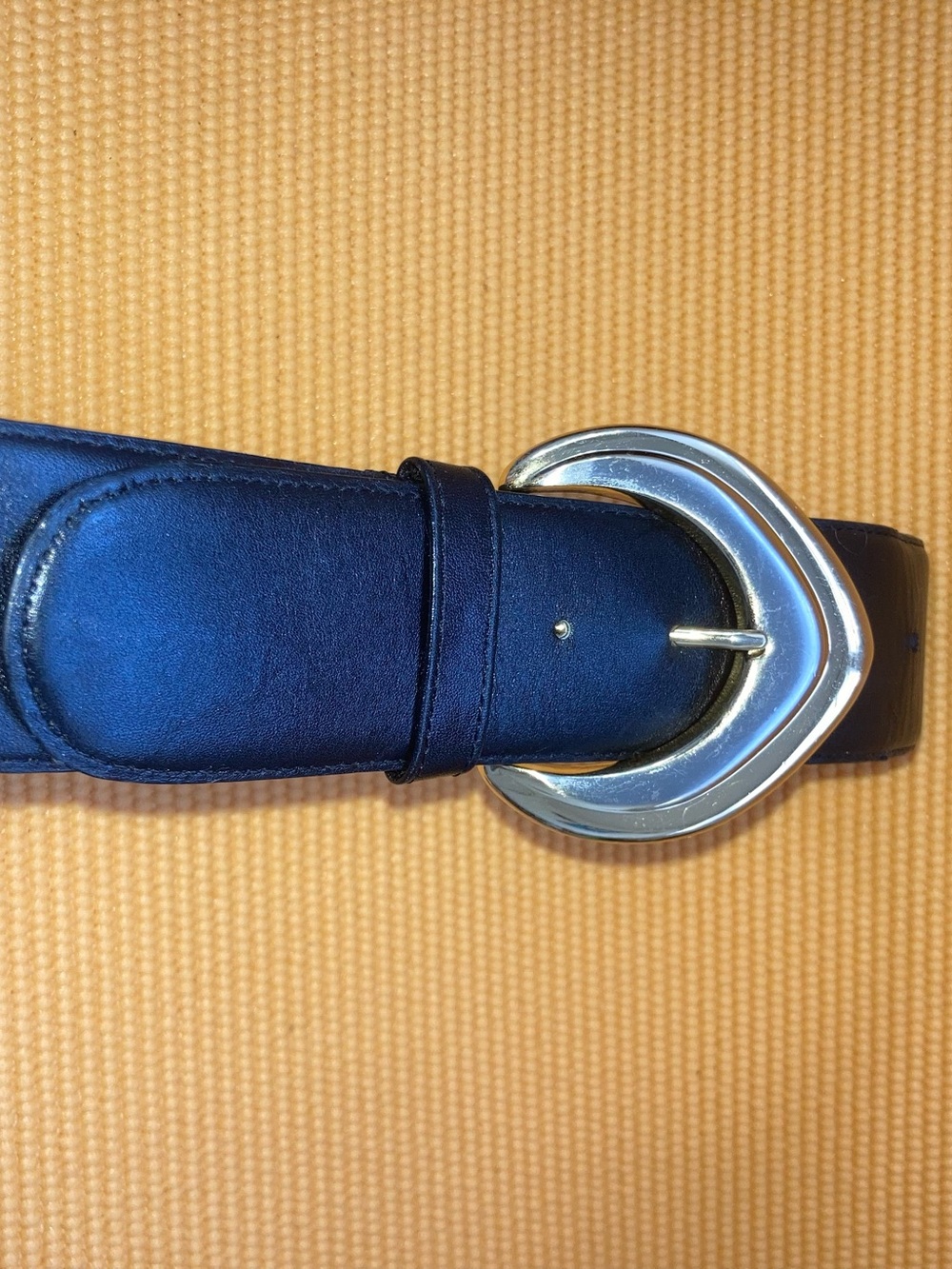 Morgan Taylor Leather Black Belt Women’s Medium Made In Korea Size M 32-33'' - Picture 3 of 7